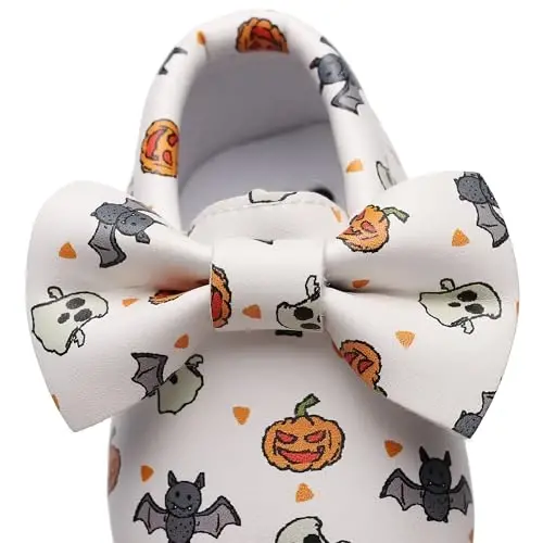 HONGTEYA Go'daklar uchun Mary Jane Flats Toy First Walkers Yumshoq Taglik PU Charm Crib Poyafzallari Sneaker To'y Party Rojdestvo Princess Libos Poyafzallari Go'dak Moccasin Qizlar - 4