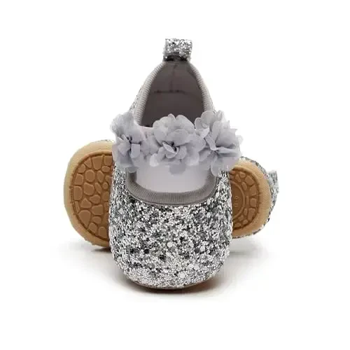 HONGTEYA Infant Baby Girls Mary Jane Flats Non Slip for Toddler First Walkers Soft Sole PU Leather Crib Shoes Sneaker Wedding Party Christmas Princess Dress Shoes Baby Moccasins Girls - HONGTEYA (1)