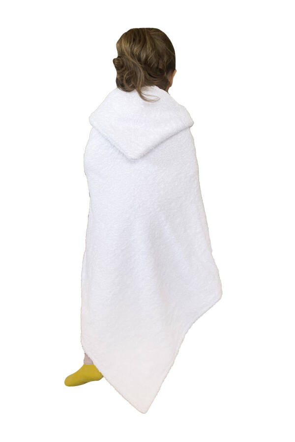 Hooded Baby Toddler Towel Muslin Swaddle Bath Towel Cotton Beach Towel Double Sided Use - 11