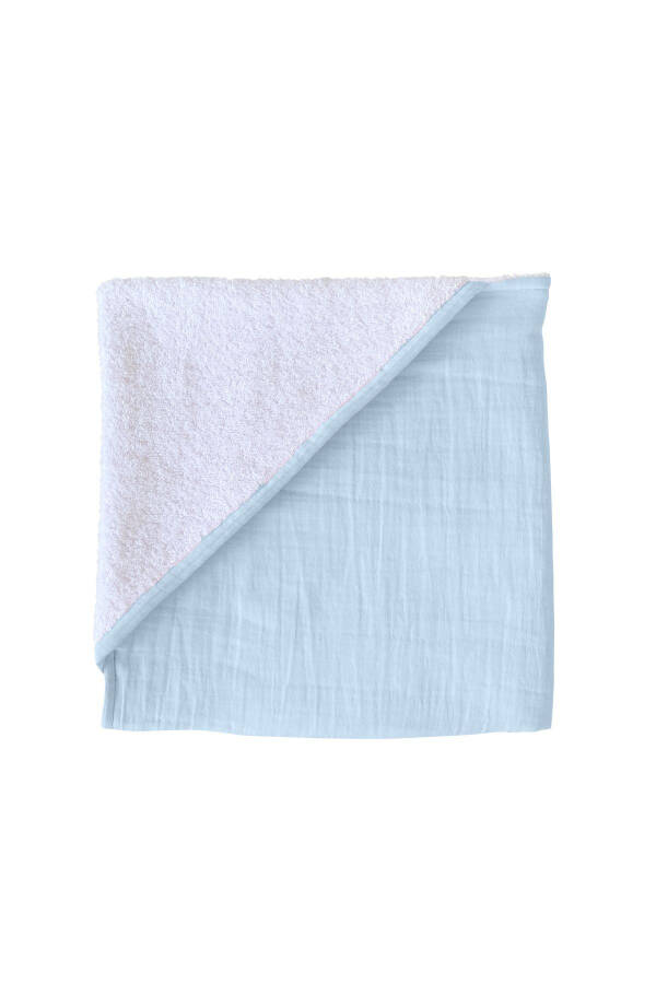 Hooded Baby Towel Muslin Swaddle Bath Towel Cotton Beach Towel Double-Sided Use - 15