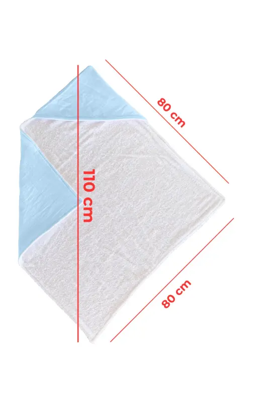 Hooded Baby Towel Muslin Swaddle Bath Towel Cotton Beach Towel Double-Sided Use - 6