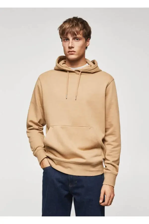 Hooded Basic Lightweight Sweatshirt - 1