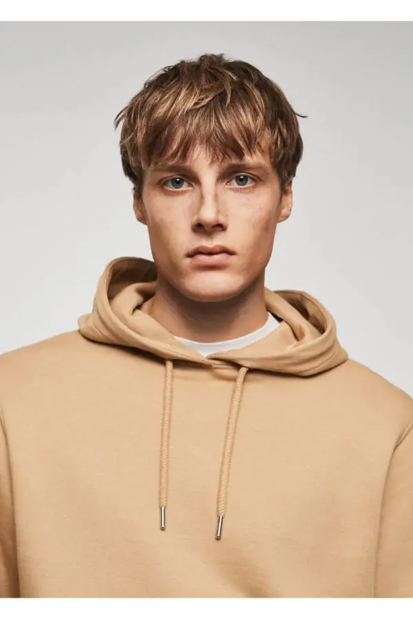 Hooded Basic Lightweight Sweatshirt - 7