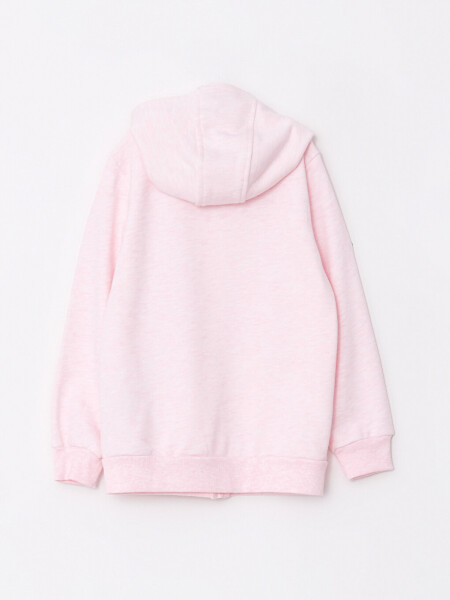 Hooded Basic Long Sleeve Girls Zip-Up Sweatshirt - 10