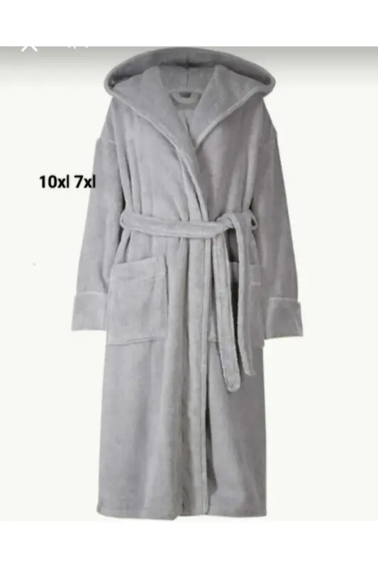 Hooded Bathrobe Ultra Size 7XL 10XL Options - 1