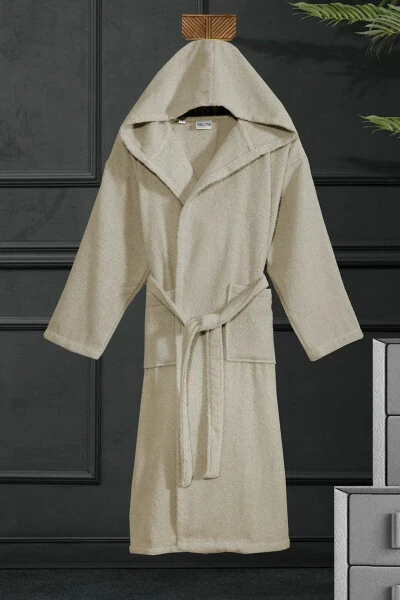 Hooded Bathrobe - Women & Men | 100% Cotton | Durable | Quick Drying | Soft Comfort - 4
