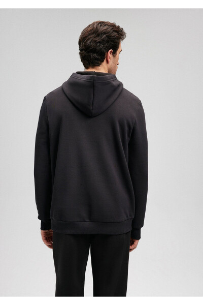 Hooded Black Basic Sweatshirt 0610937-900 - 22