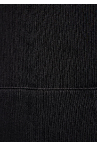 Hooded Black Basic Sweatshirt 0610937-900 - 24