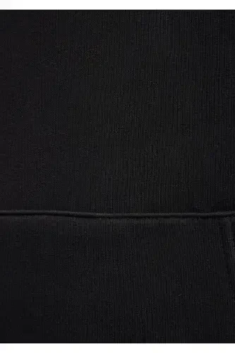 Hooded Black Basic Sweatshirt 0610937-900 - 6