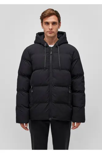 Hooded Black Puffer Jacket 0110349-900 - MAVI (1)