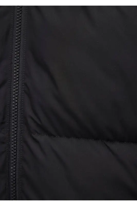 Hooded Black Puffer Jacket 0110349-900 - 6