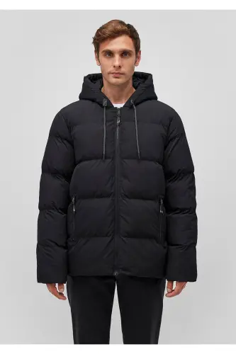 Hooded Black Puffer Jacket 0110349-900 - MAVI (1)