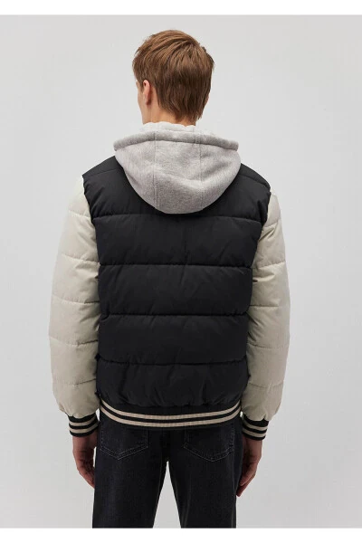 Hooded Black Puffer Jacket 0110395-900 - 12