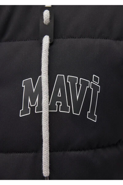 Hooded Black Puffer Jacket 0110395-900 - 16