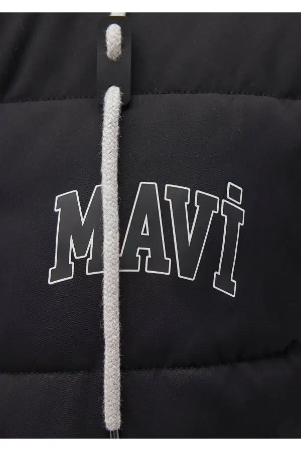 Hooded Black Puffer Jacket 0110395-900 - 16