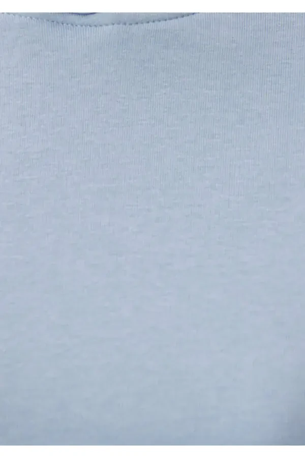 Hooded Blue Basic Sweatshirt 1611771-85385 - 20