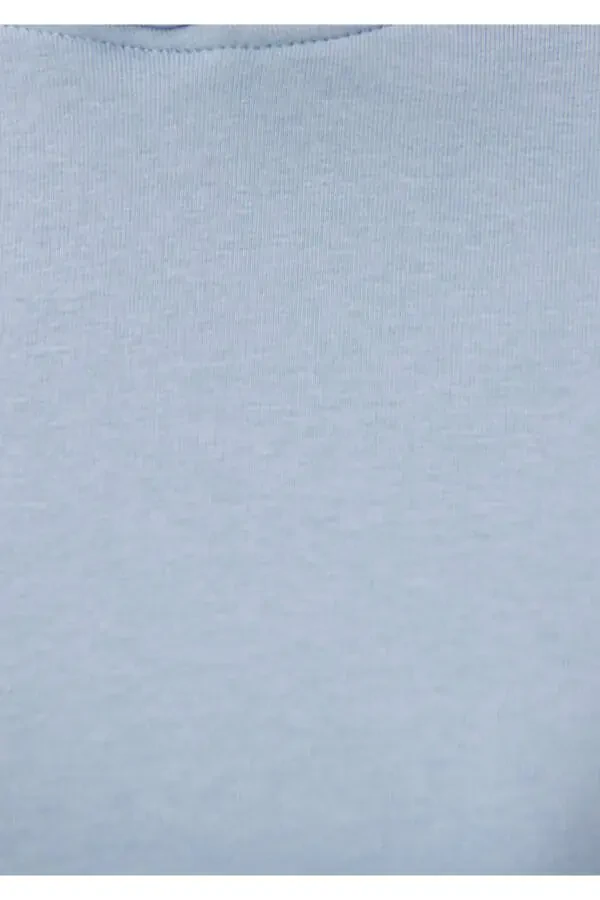 Hooded Blue Basic Sweatshirt 1611771-85385 - 10