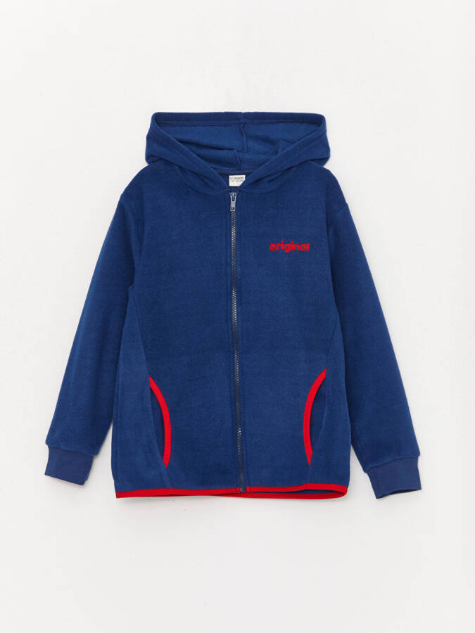 Hooded Boys Fleece Zip-Up Sweatshirt - 9