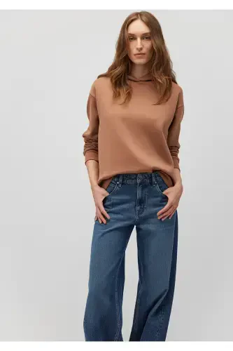 Hooded Brown Sweatshirt 1S10191-70374 - MAVI (1)