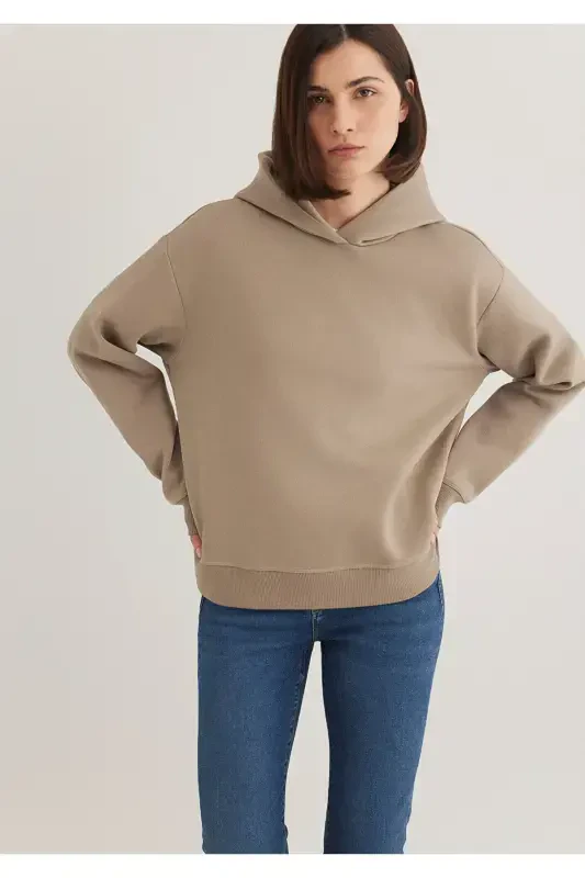 Hooded Brown Sweatshirt 1S10191-80656 - 2