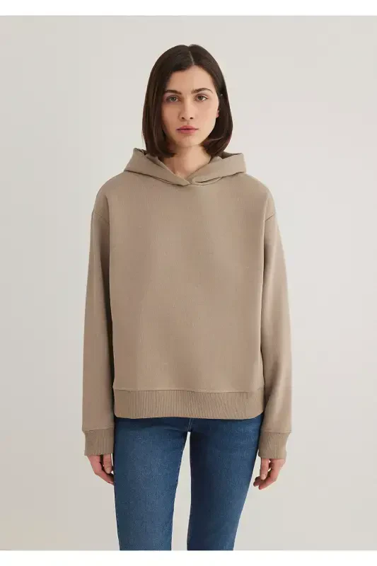 Hooded Brown Sweatshirt 1S10191-80656 - 3