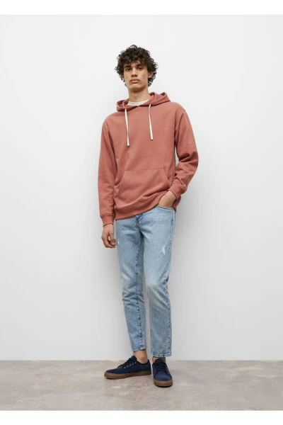 Hooded Cotton Sweatshirt - MANGO TEEN (1)
