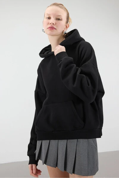 Hooded Fleece Basic Sweatshirt S1596-K5 - 6