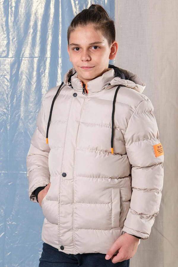 Hooded Fleece-lined Boys' Puffer Jacket - 18