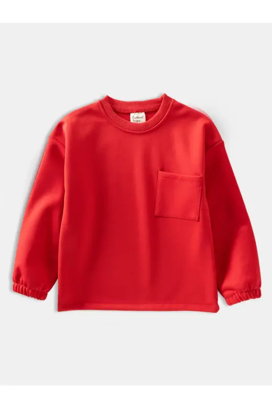 Hooded Fleece Outerwear Sweatshirt (Ages 2-8) - Red - 1