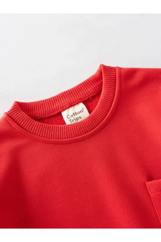 Hooded Fleece Outerwear Sweatshirt (Ages 2-8) - Red - 3