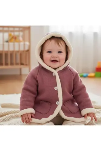 Hooded Girls Jacket - 1