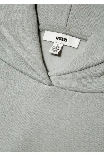 Hooded Gray Sweatshirt 1S10191-70093-Gray - 6