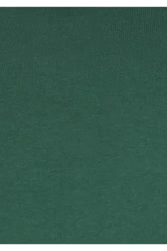 Hooded Green Basic Basic Sweatshirt 0610937-71580-Green - 5