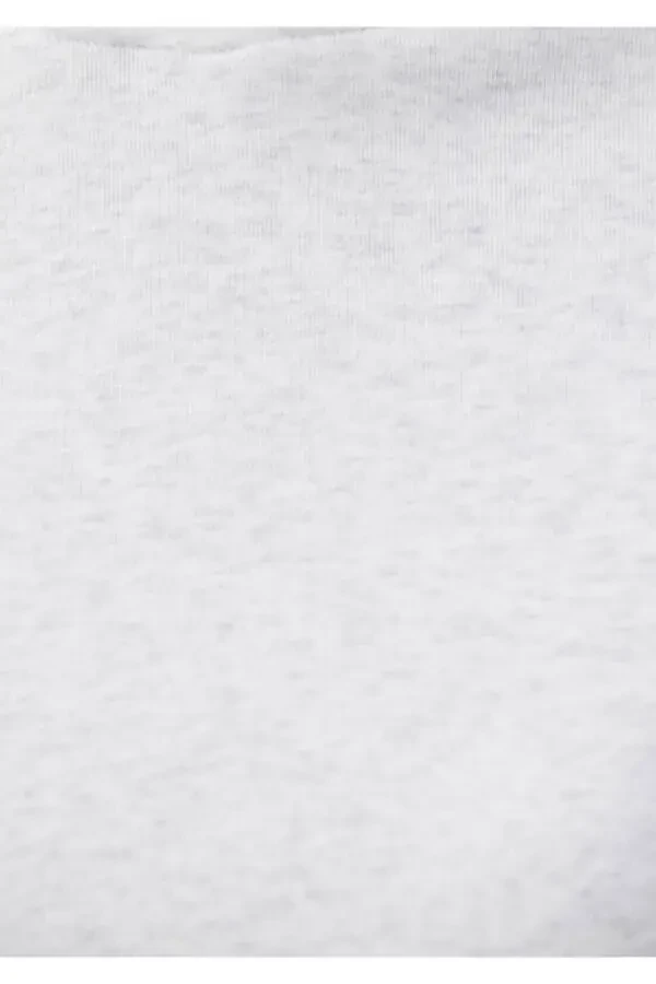 Hooded Grey Basic Sweatshirt 1611771-80196 - 6