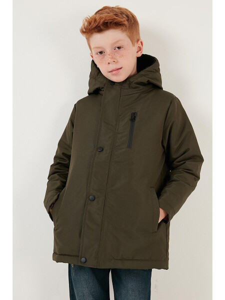 Hooded Jacket with Zippered Pockets 6492325 - 8