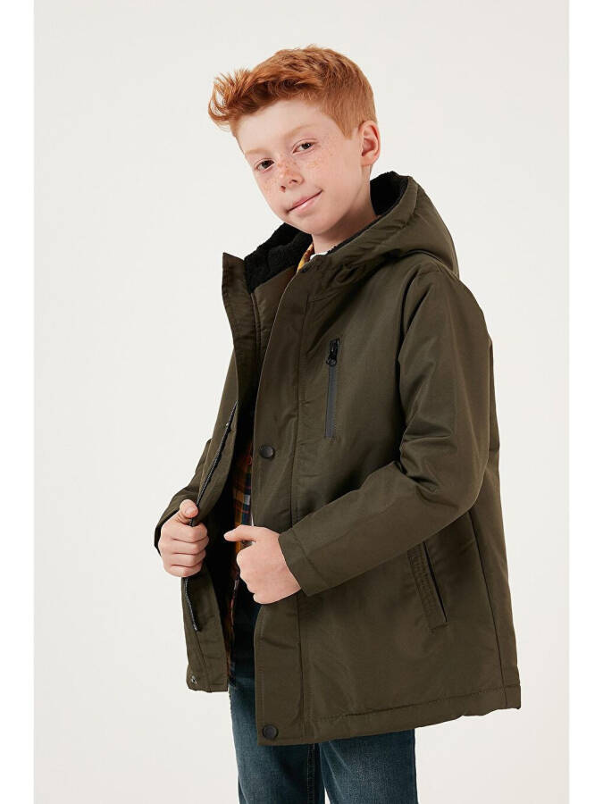 Hooded Jacket with Zippered Pockets 6492325 - 9