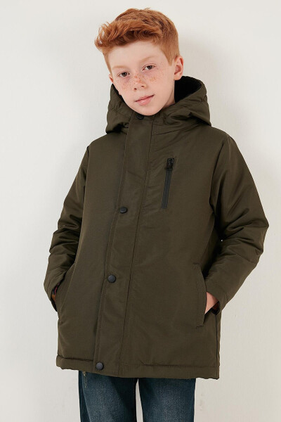 Hooded Jacket with Zippered Pockets 6492325 - 13