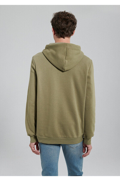 Hooded Khaki Basic Sweatshirt 0610937-71819 - 22