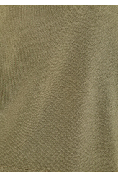 Hooded Khaki Basic Sweatshirt 0610937-71819 - 24