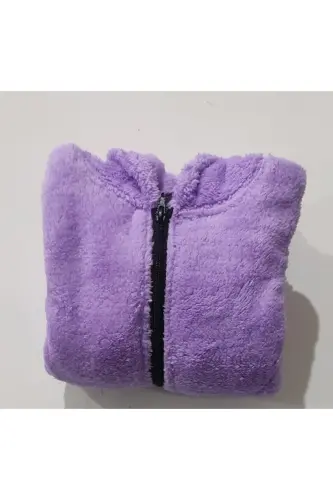 Hooded Kids Jacket-Lilac - 4