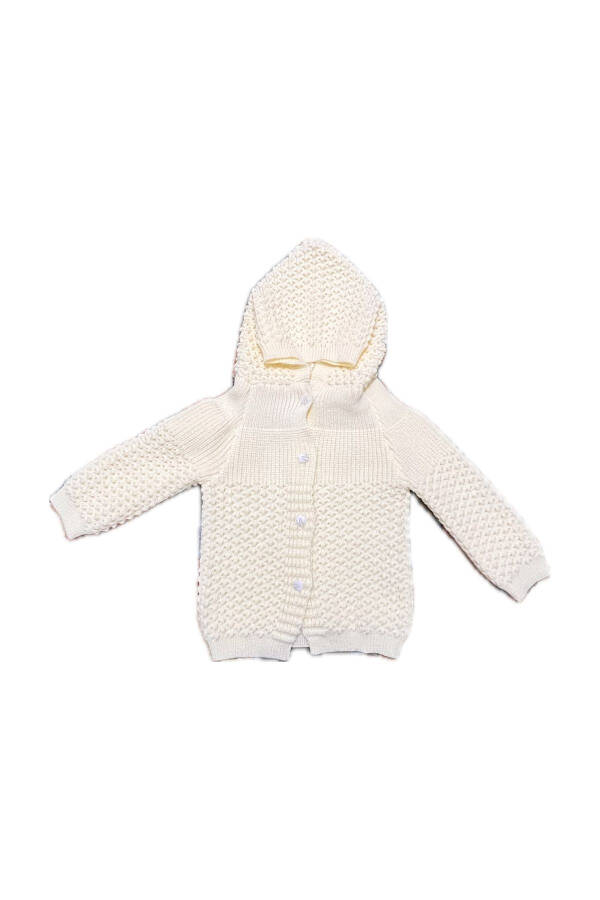 Hooded Knit Children's Jacket - 1