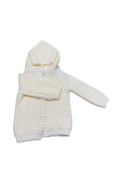 Hooded Knit Children's Jacket - 2