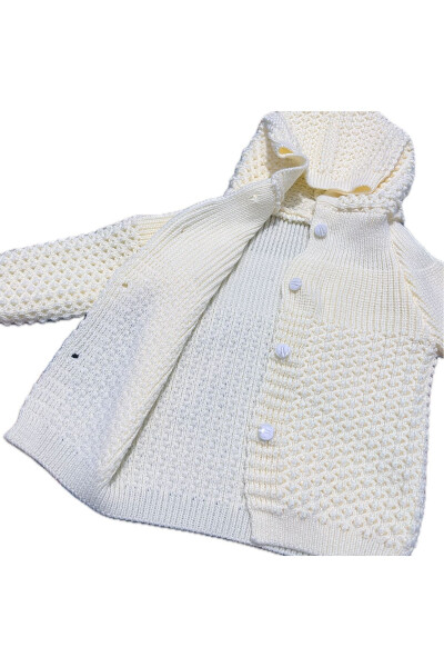 Hooded Knit Children's Jacket - 3