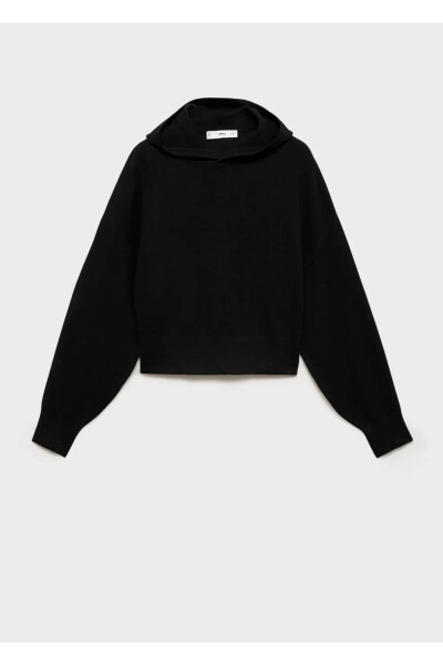 Hooded knitted sweater - 3