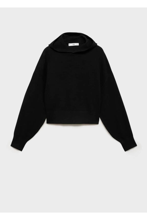 Hooded knitted sweater - 3