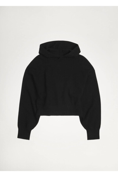 Hooded knitted sweater - 6