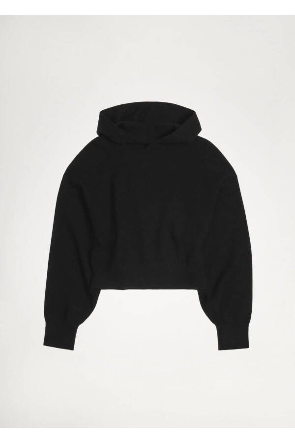 Hooded knitted sweater - 6