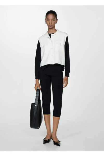 Hooded Knitted Vest - MANGO (1)