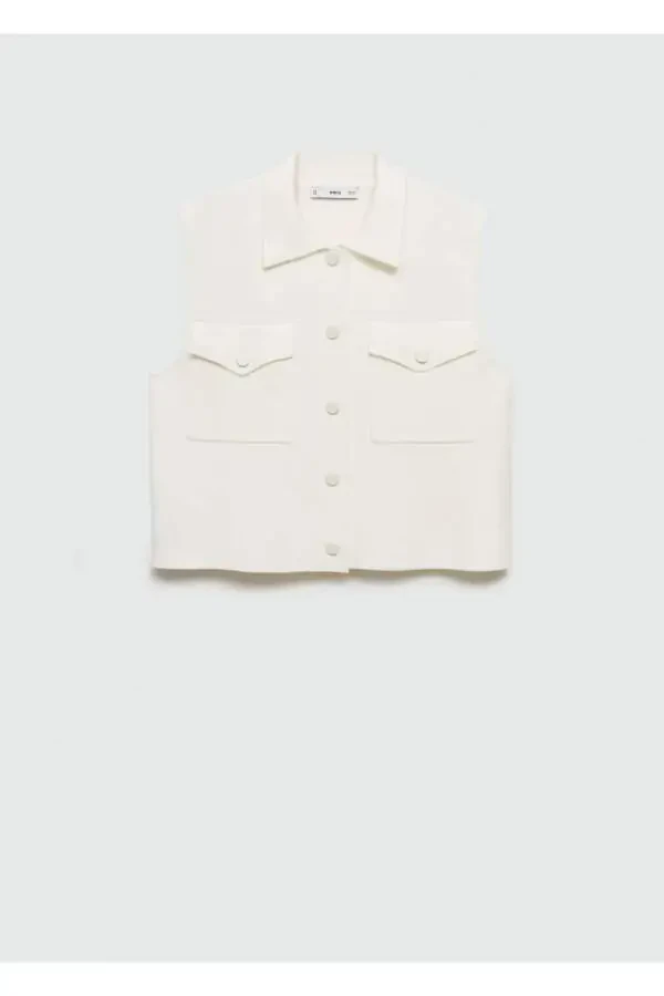 Hooded Knitted Vest - 3