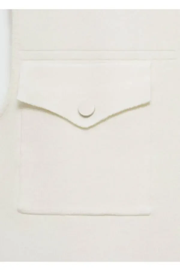 Hooded Knitted Vest - 5